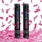 Gender Reveal Pink Confetti Cannon, Baby Shower Pink only Biodegradable Confetti Poppers for Girl Baby Reveal Party - 2 Set